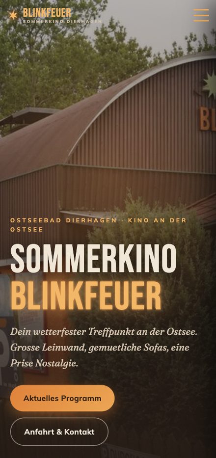 Sommerkino Blinkfeuer – Mobile-Ansicht